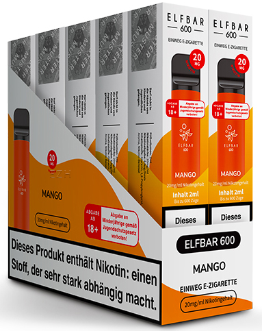 Elfbar 600 "Mango" mit Nikotin