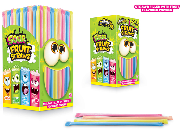 Johny Bee Sour Fruit Straws