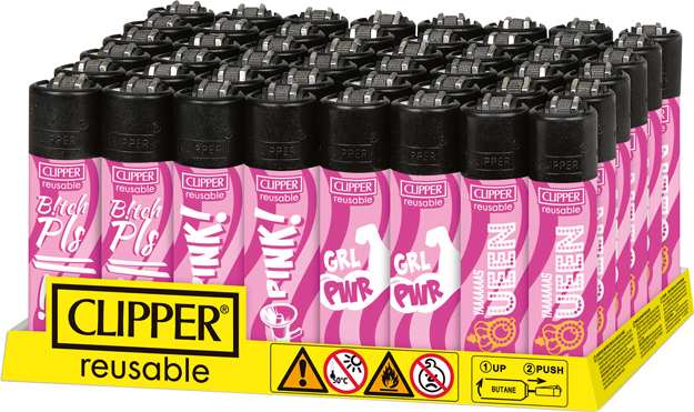 Clipper Feuerzeug "Pink Power"