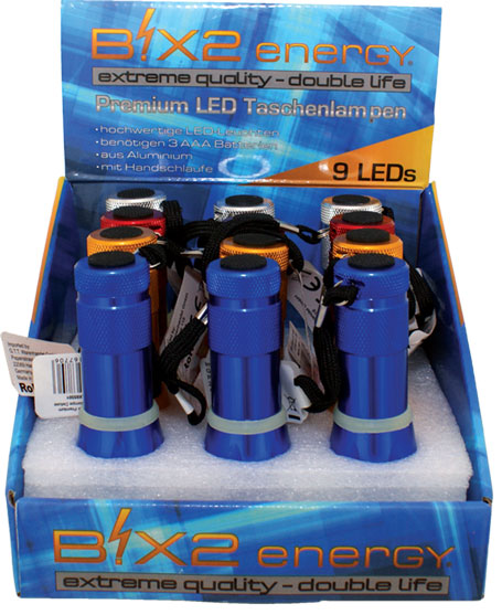 B!X2energy 9er Premium LED-Taschenlampe