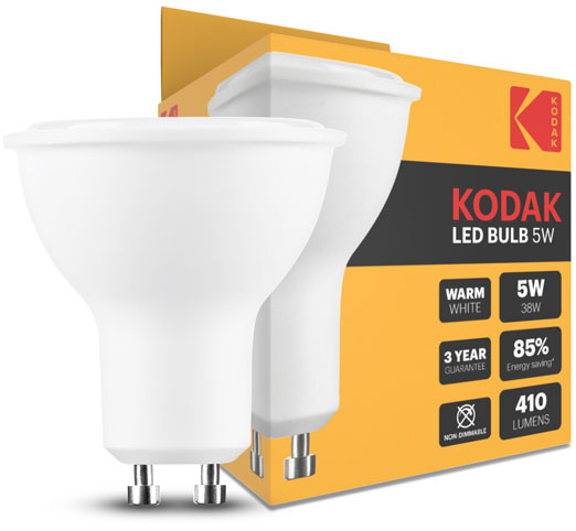 Kodak Max LED Spot Alu-Plastic 7W GU10 100° 2700K