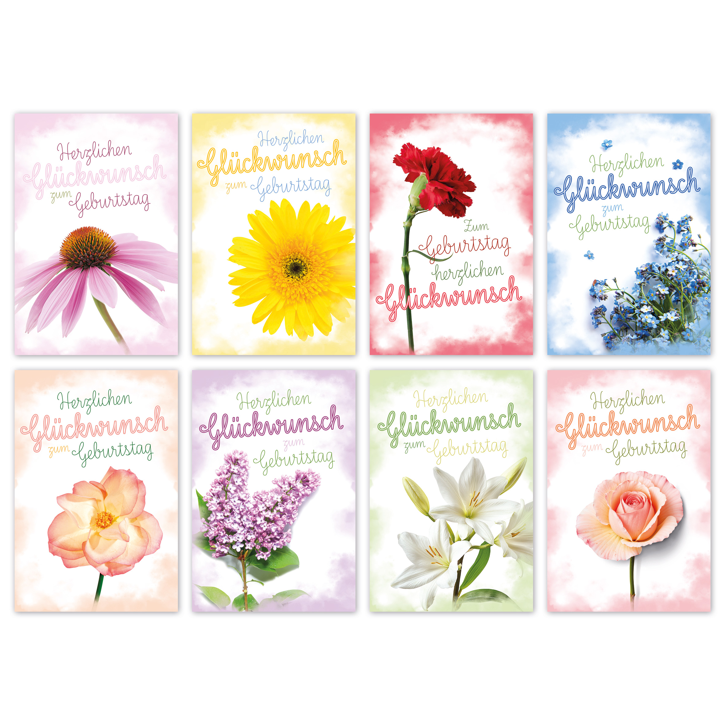 Blumenkarte, Glückwunschkarte, Geburtstag, Blumenmotiv, Rosen?